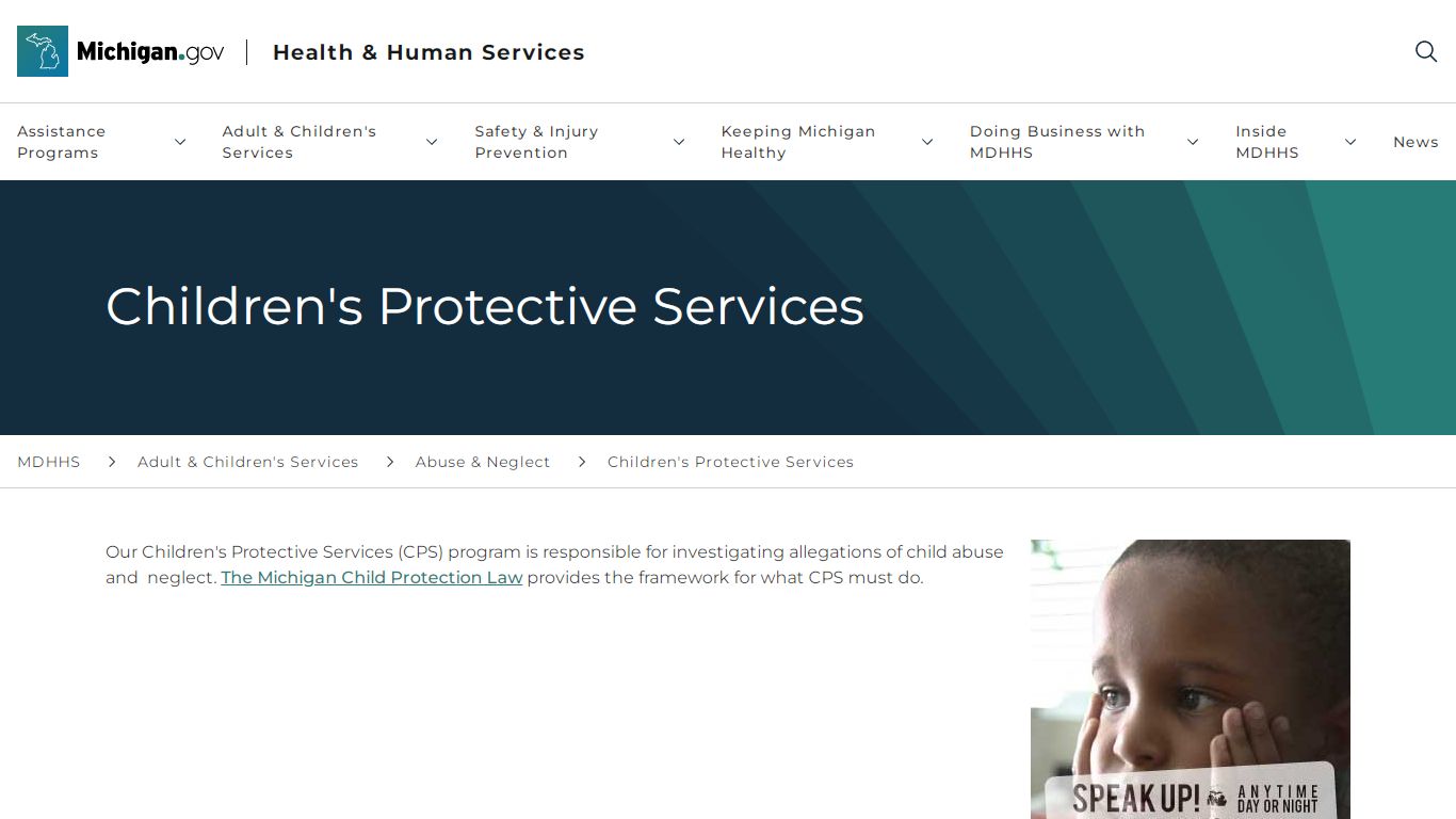 Children's Protective Services - Michigan